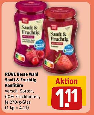 REWE Beste Wahl Sanft & Fruchtig Konfitüre