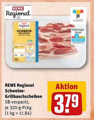 REWE Regional Schweine-Grillbauchscheiben