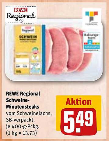 REWE Regional Schweine-Minutensteaks