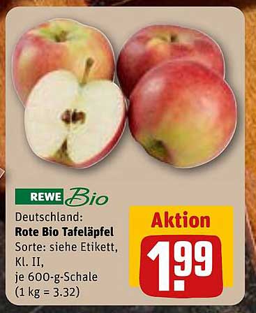 Rote Bio Tafeläpfel