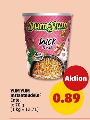 YUM YUM Instantnudeln* Enten, Duck flavour