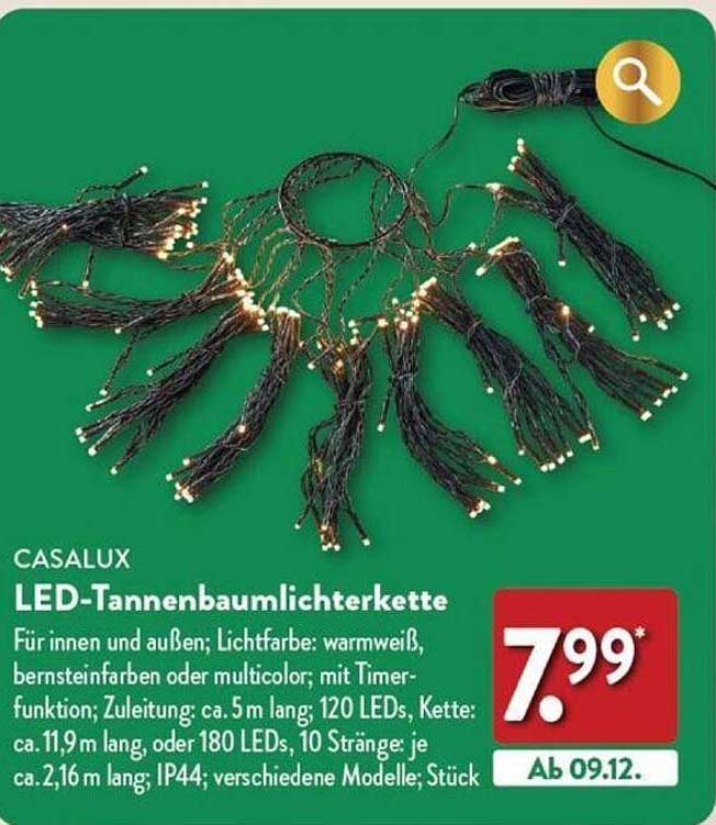 CASALUX LED-Tannenbaumlichterkette