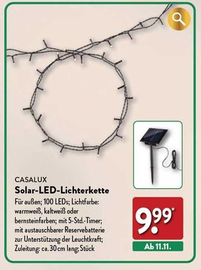 CASALUX Solar-LED-Lichterkette