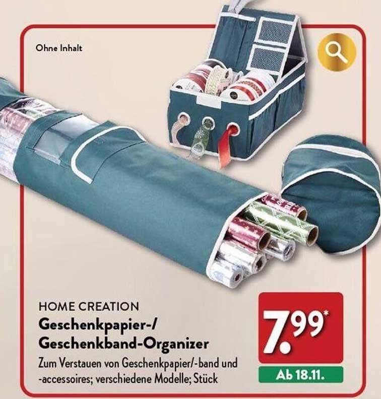 Geschenkpapier-/Geschenkband-Organizer