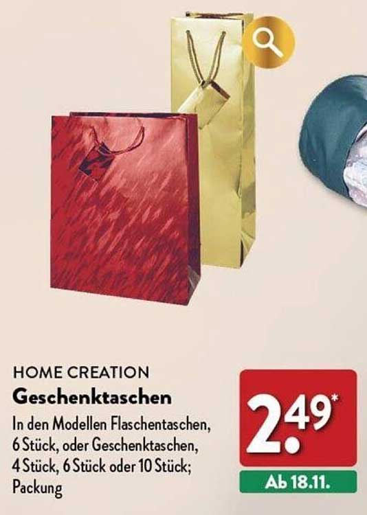 HOME CREATION Geschenk Taschen