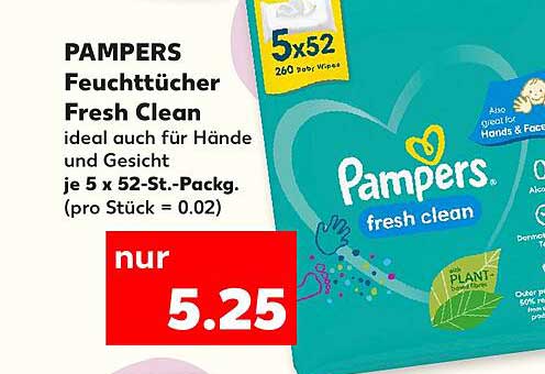 PAMPERS Feuchttücher Fresh Clean