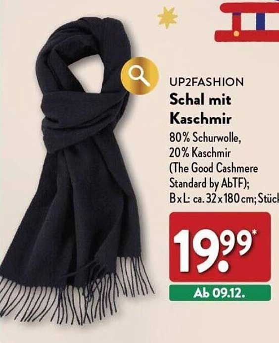 Schal mit Kaschmir