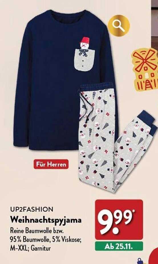 UP2FASHION Weihnachtspyjama