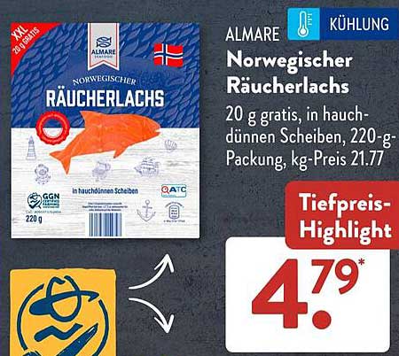 Almare Norwegischer Räucherlachs