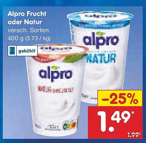 Alpro Frucht oder Natur