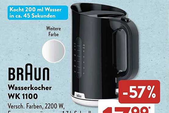 BRAUN Wasserkocher WK 1100