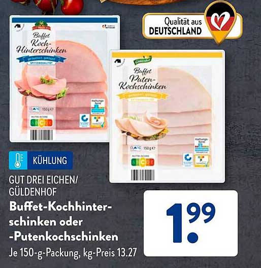 Buffet-Kochschinken oder -Putenkochschinken