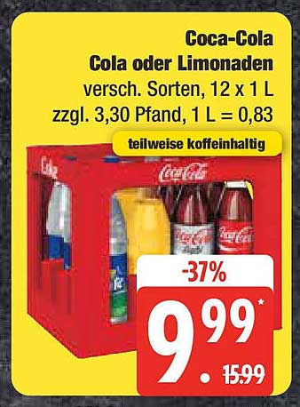 Coca-Cola Cola oder Limonaden