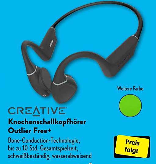 Creative Knochen schall kopfhörer Outlier Free+