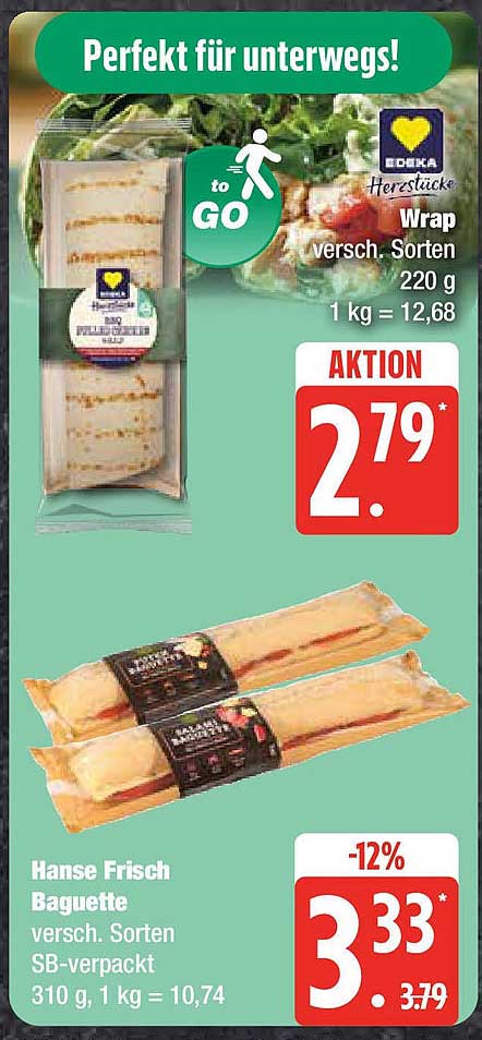 EDEKA Herstücked Wrap versch. Sorten