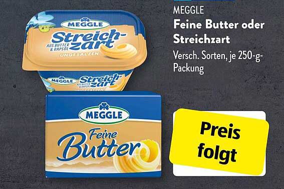 Feine Butter oder Streichzart