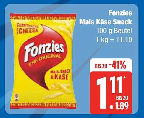 Fonzie Mais Käse Snack