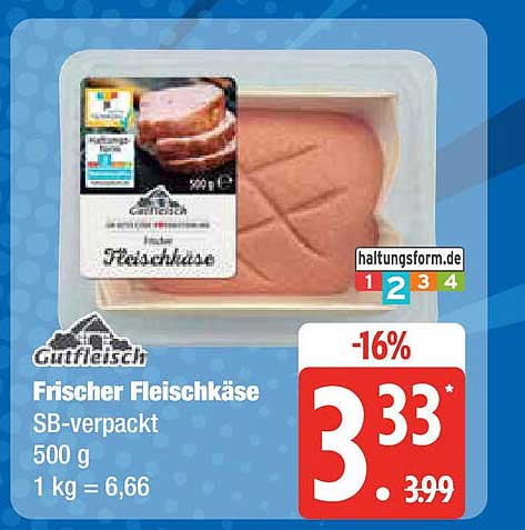 Frischer Fleischkäse