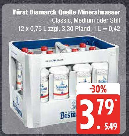 Fürst Bismarck Quelle Mineralwasser