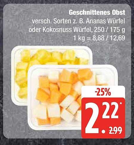 Geschnittenes Obst