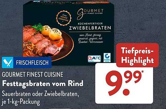 GOURMET FINEST CUISINE Festtagsbraten vom Rind