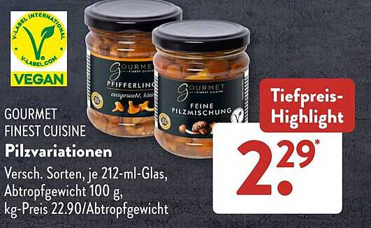 GOURMET FINEST CUISINE Pilzvariationen