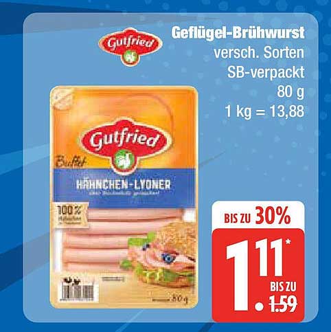 Gutfried Geflügel-Brühwurst