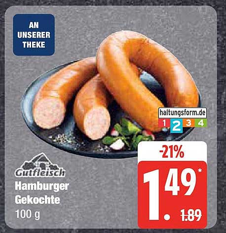 Guttfleisch Hamburger Gekochte