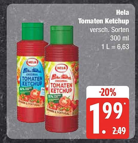 Hela Tomaten Ketchup