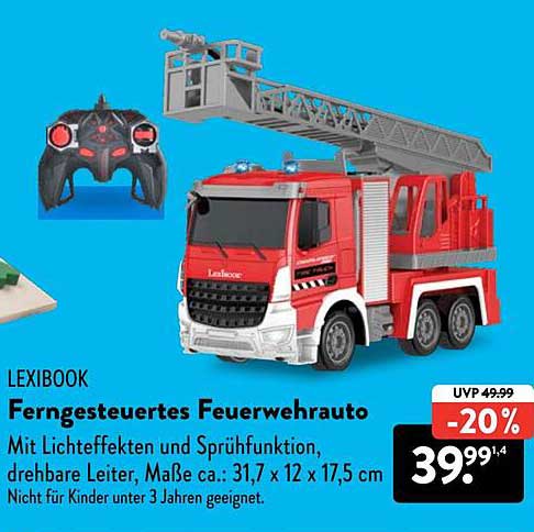 LEXIBOOK Ferngesteuertes Feuerwehrauto