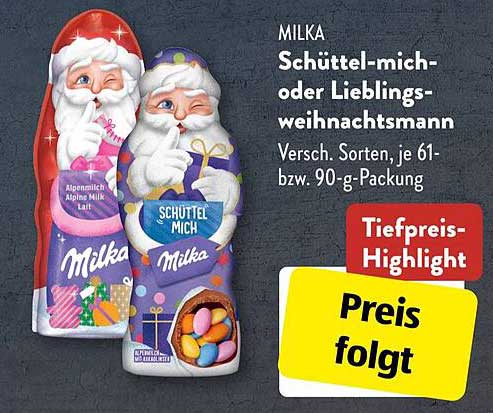 Milka Schüttel-mich- oder Lieblingsweihnachtsmann