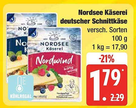 Nordsee Käserie deutscher Schnittkäse