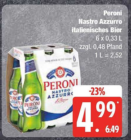 Peroni Nastro Azzurro italienisches Bier