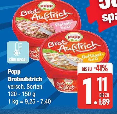 Popp Brotaufstrich