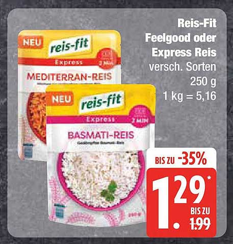 Reis-Fit Feelgood oder Express Reis