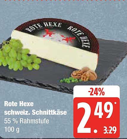 Rote Hexe Schweiz. Schnittkäse