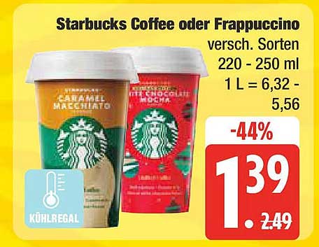 Starbucks Coffee oder Frappuccino