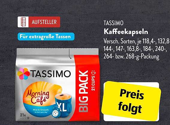 TASSIMO Kaffee-kapseln