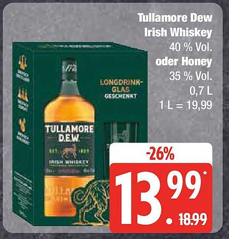 Tullamore Dew Irish Whiskey