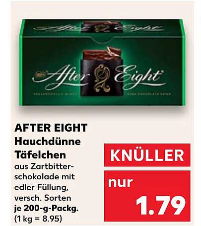 AFTER EIGHT Hauchdünne Tafelchen