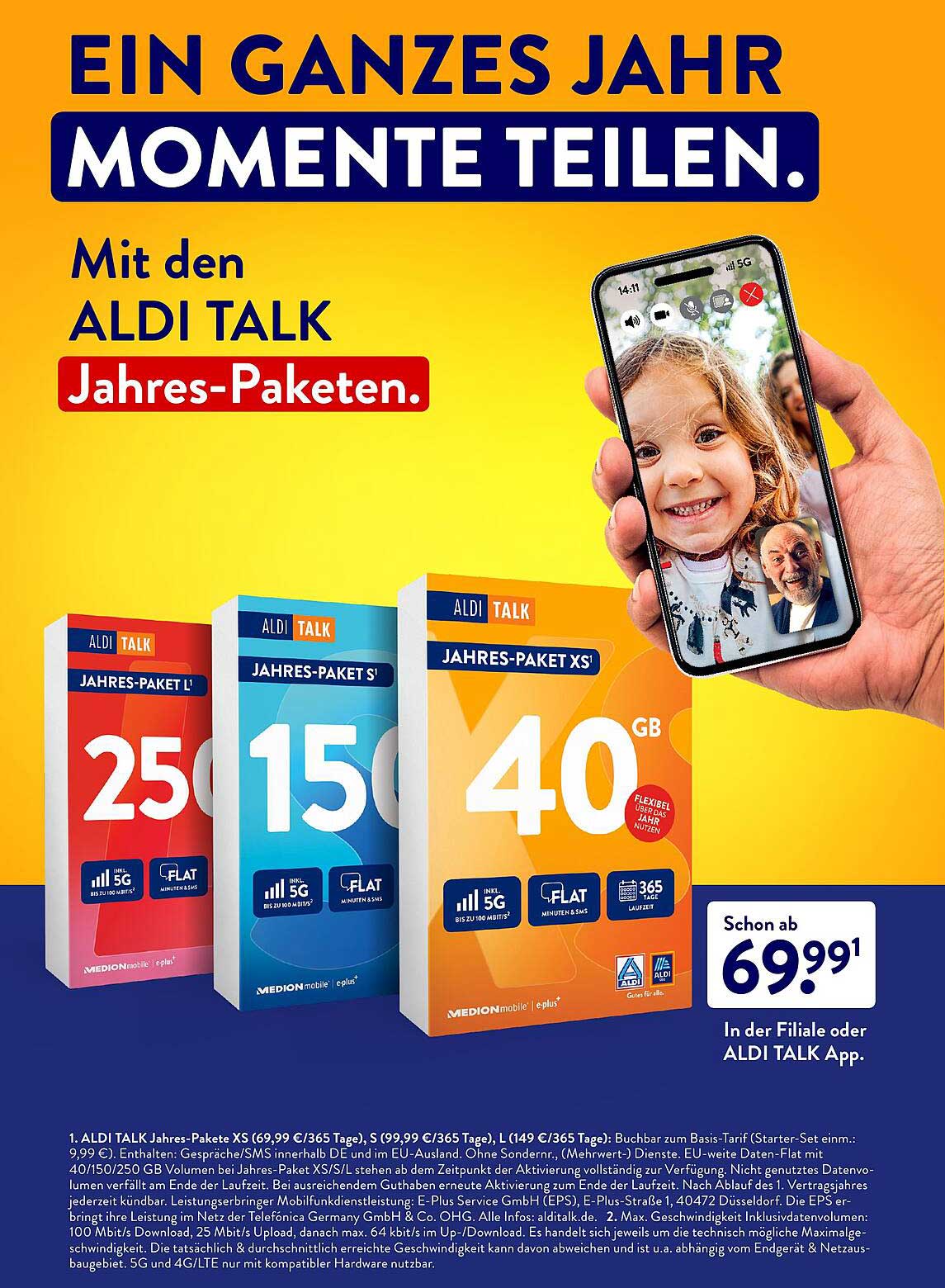 ALDI TALK Jahres-Pakete