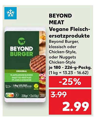 BEYOND MEAT Vegane Fleischersatzprodukte