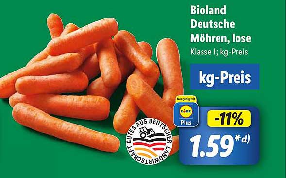 Bioland Deutsche Möhren, lose