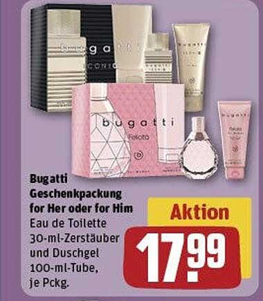 Bugatti Geschenkpackung for Her oder for Him