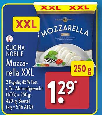 Cucina Nobile Mozzarella XXL