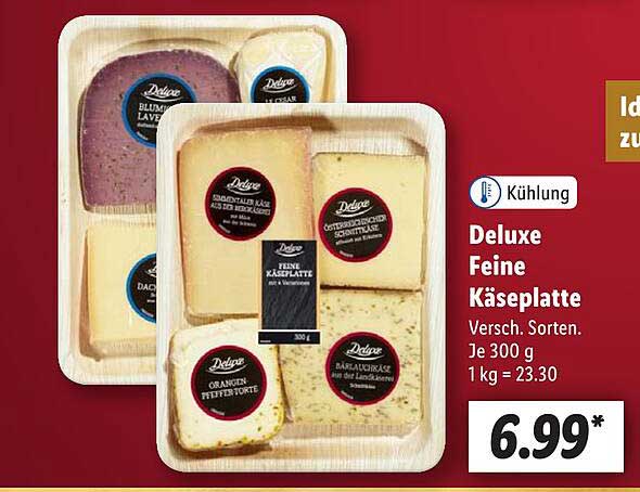 Deluxe Feine Käseplatte