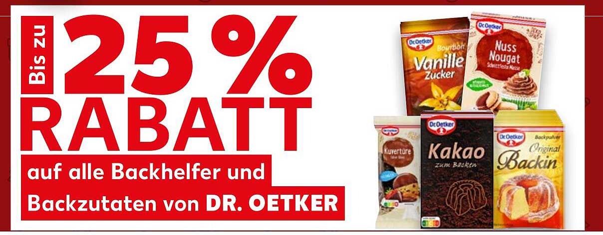 Dr. Oetker Backhelfer und Backzutaten