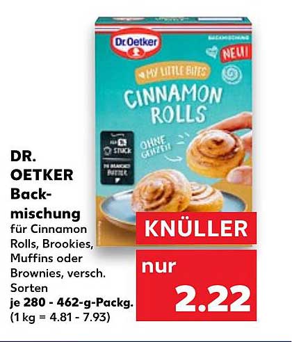 DR. OETKER Backmischung für Cinnamon Rolls