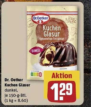 Dr. Oetker Kuchen Glasur dunkel