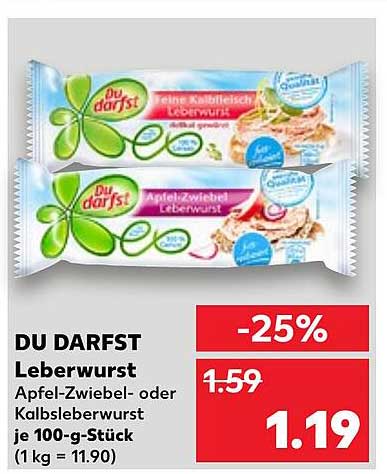 DU DARFST Leberwurst